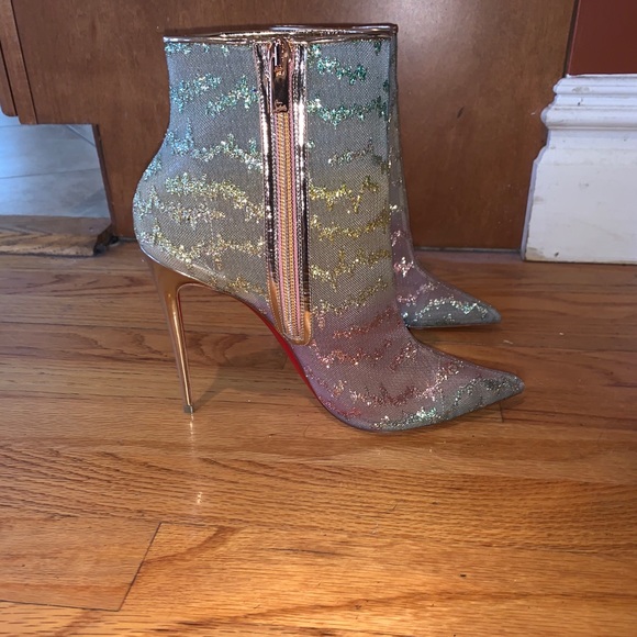Christian Louboutin sparkle bootie heels - Picture 4 of 4